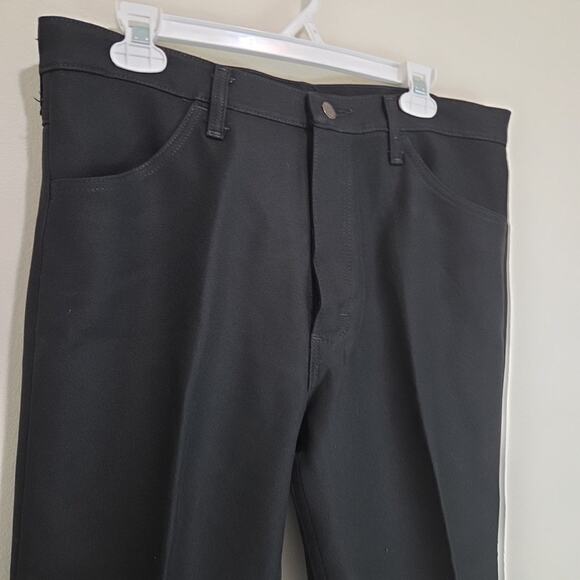 Men's Wrangler Wrancher Black 82BK Dress Pants Size 36x32 - Picture 2 of 5